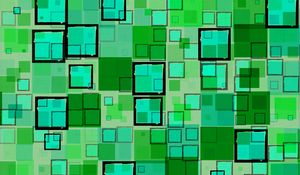 Preview wallpaper cubes, shapes, texture, green