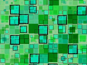 Preview wallpaper cubes, shapes, texture, green
