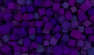 Preview wallpaper cubes, shapes, volume, purple