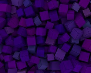 Preview wallpaper cubes, shapes, volume, purple