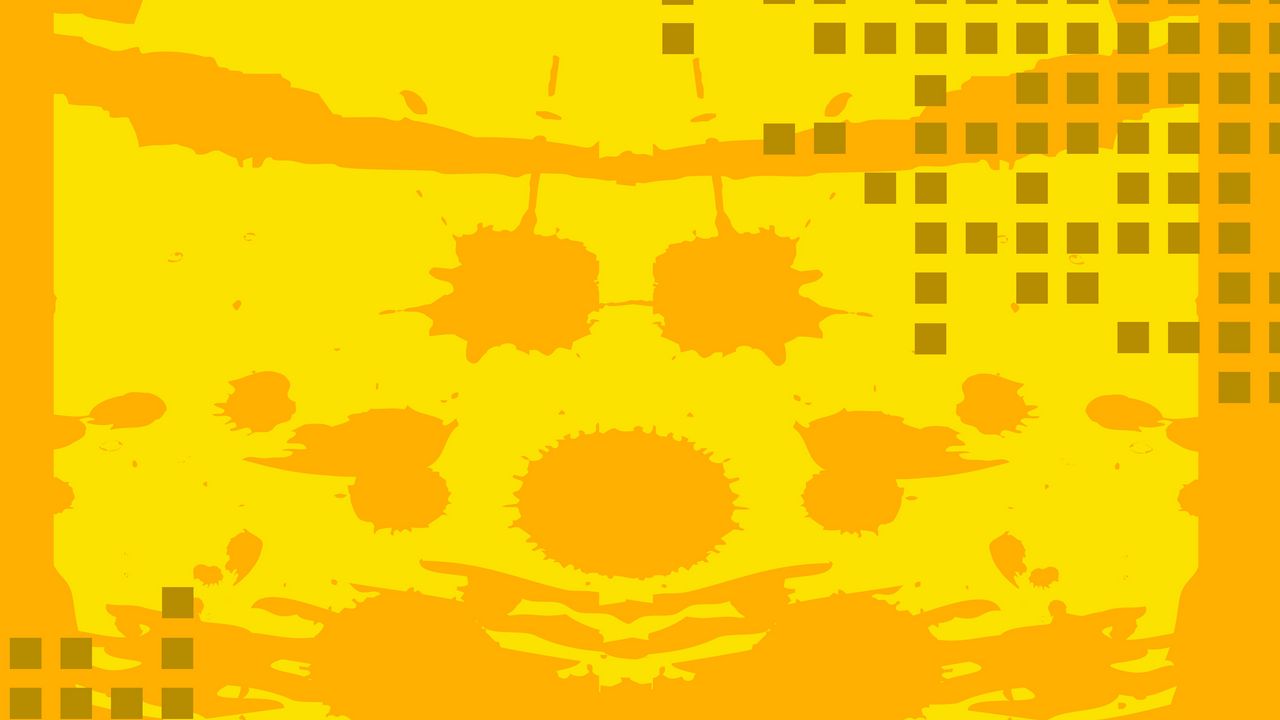 Wallpaper cubes, spots, yellow, pattern, background
