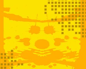Preview wallpaper cubes, spots, yellow, pattern, background