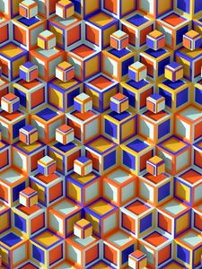 Preview wallpaper cubes, squares, volume, abstraction