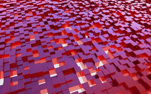 Preview wallpaper cubes, structure, 3d, red