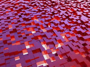 Preview wallpaper cubes, structure, 3d, red