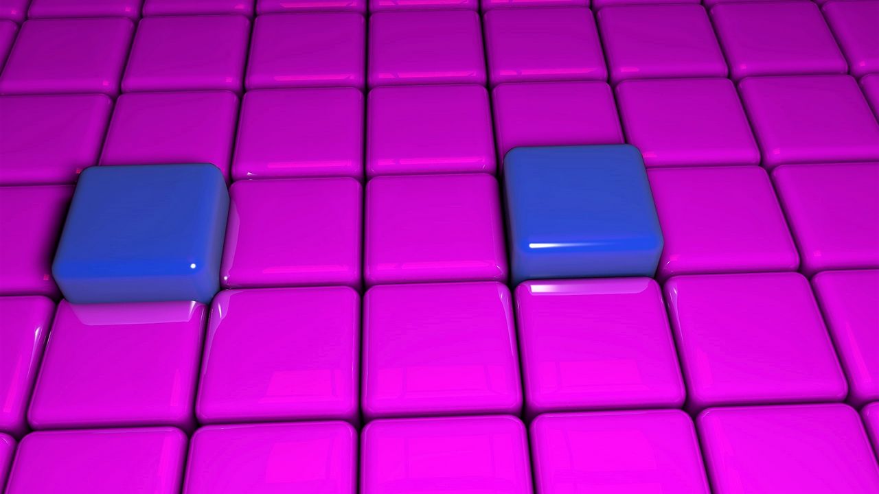 Wallpaper cubes, surface, sleek