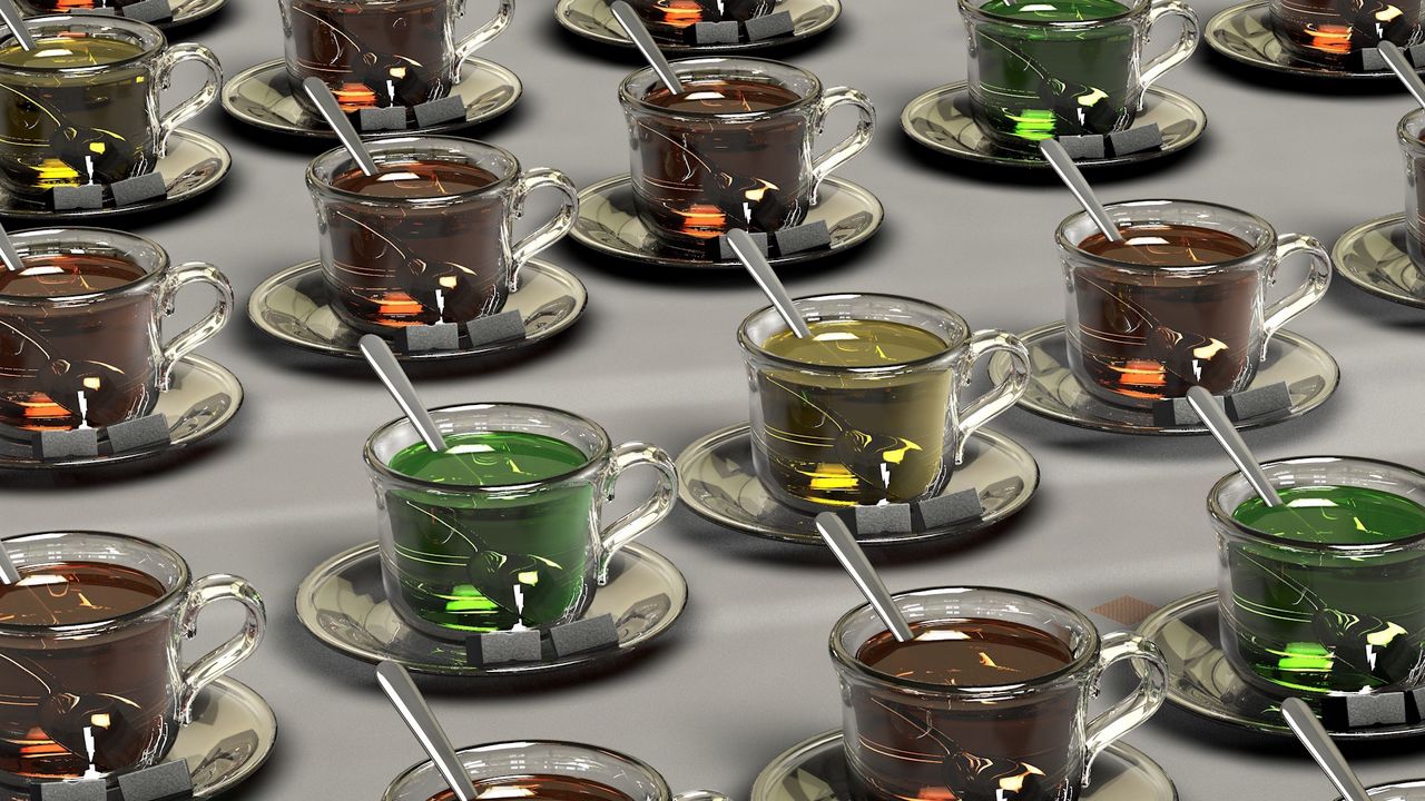 Wallpaper cup, 3d, utensils, tea party