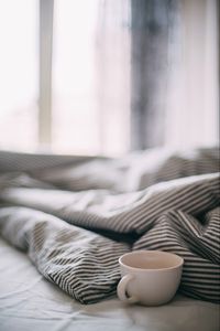 Preview wallpaper cup, bed, white, morning