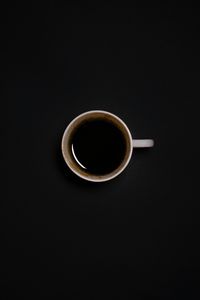 Preview wallpaper cup, coffee, black