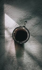Preview wallpaper cup, coffee, black, drink