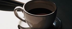 Preview wallpaper cup, coffee, book