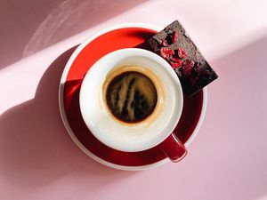 Preview wallpaper cup, coffee, chocolate, drink