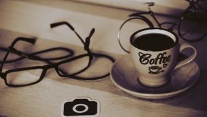 Preview wallpaper cup, coffee, drink, table