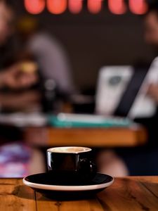 Preview wallpaper cup, coffee, drink, black