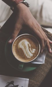 Preview wallpaper cup, coffee, drink, hand