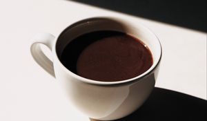 Preview wallpaper cup, coffee, drink, white, shadow