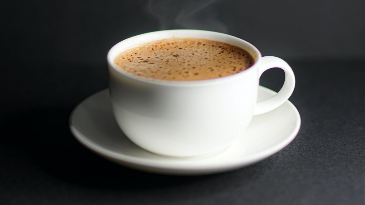 Wallpaper cup, coffee, drink, foam, steam