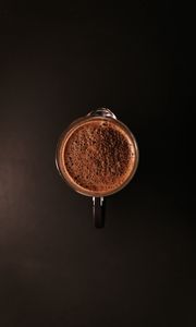 Preview wallpaper cup, coffee, foam, drink, brown