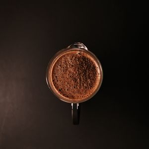 Preview wallpaper cup, coffee, foam, drink, brown