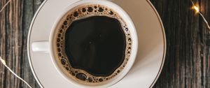 Preview wallpaper cup, coffee, garland, berries