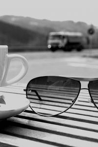 Preview wallpaper cup, coffee, glasses, table, waiting