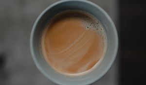 Preview wallpaper cup, coffee, hand, focus