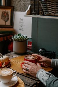 Preview wallpaper cup, coffee, hands, drink