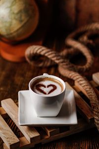 Preview wallpaper cup, coffee, heart, drink