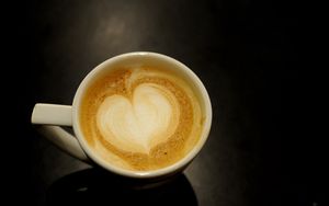 Preview wallpaper cup, coffee, heart