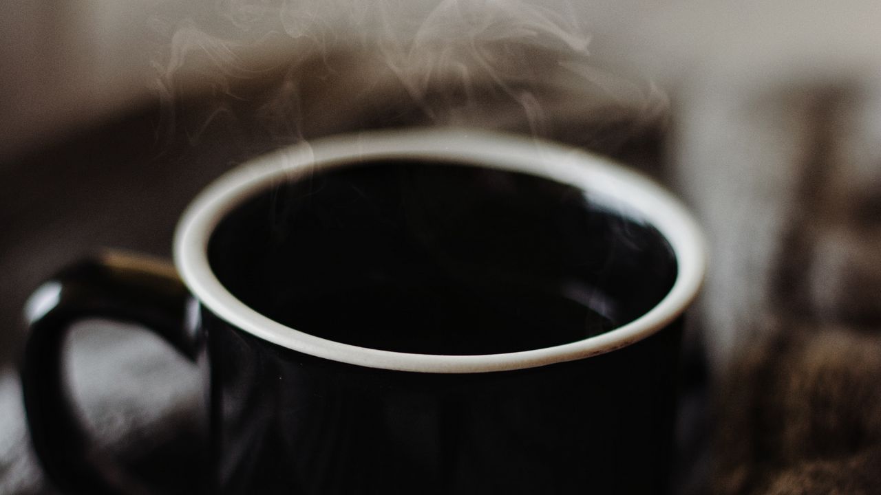 Wallpaper cup, coffee, hot, steam