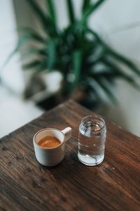 Preview wallpaper cup, coffee, jar, water, drink