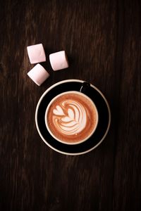 Preview wallpaper cup, coffee, marshmallow, drink
