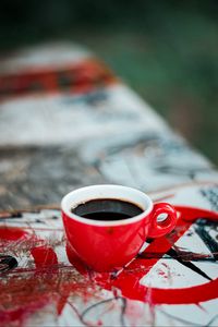 Preview wallpaper cup, coffee, red, drink