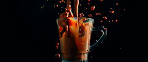 Preview wallpaper cup, coffee, splash, drops, drink
