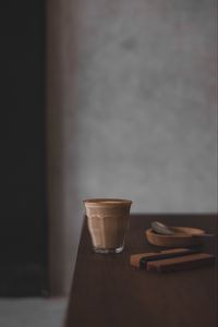 Preview wallpaper cup, coffee, table, drink, blur