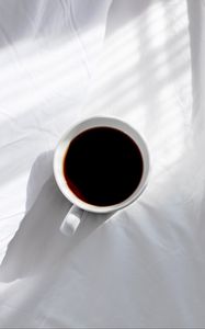 Preview wallpaper cup, coffee, white, drink, shadow