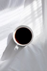 Preview wallpaper cup, coffee, white, drink, shadow