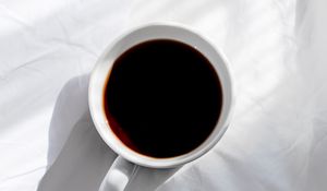 Preview wallpaper cup, coffee, white, drink, shadow