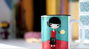 Preview wallpaper cup, drawing, design, dishes