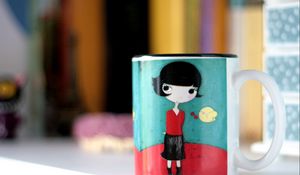 Preview wallpaper cup, drawing, design, dishes