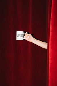 Preview wallpaper cup, drink, hand, red