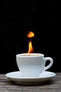 Preview wallpaper cup, fire, drink