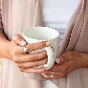 Preview wallpaper cup, hands, girl, drink