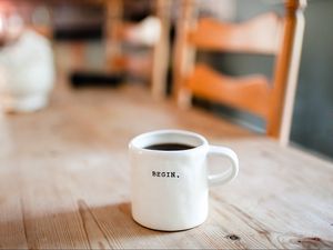 Preview wallpaper cup, inscription, drink