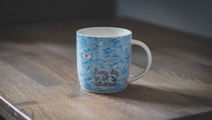 Preview wallpaper cup, inscription, motivation, table