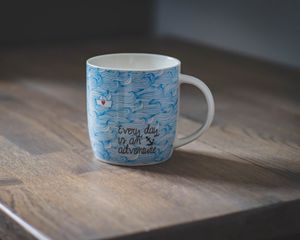 Preview wallpaper cup, inscription, motivation, table