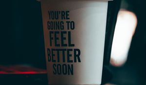 Preview wallpaper cup, inscription, motivation, words, text