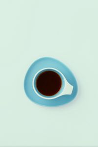 Preview wallpaper cup, minimalism, tea, drink, blue