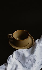 Preview wallpaper cup, plate, towel, cloth, still life