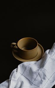 Preview wallpaper cup, plate, towel, cloth, still life